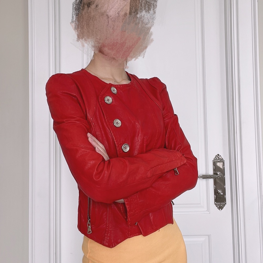real lamb leather jacket